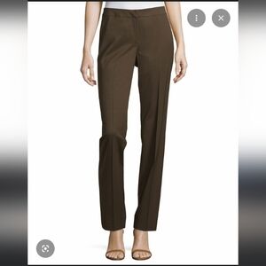 Lafayette 148 New York | Irving Espresso Brown Wool Pants | Size 6